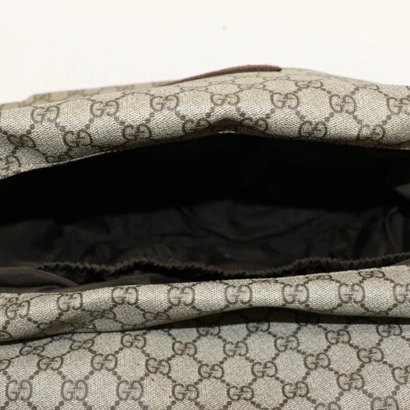 Gucci Large changing Diaper Bag Crossbody GG Supreme Brown 211131 - Picture 6 of 16